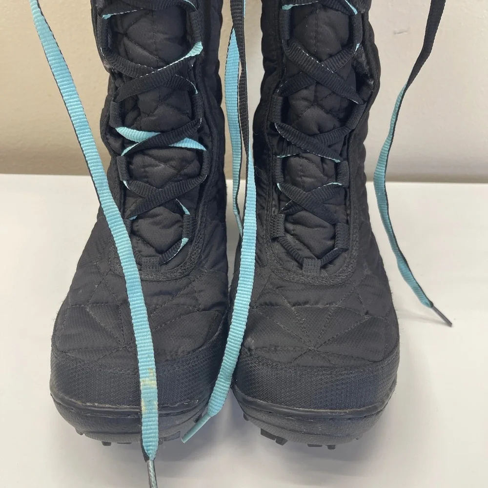 Columbia Minx Mid II Boots Girls 7 Black Waterproof Omni-Heat Snow BY1313